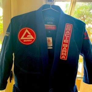 Gracie Barra Gi Blue top only size Y3